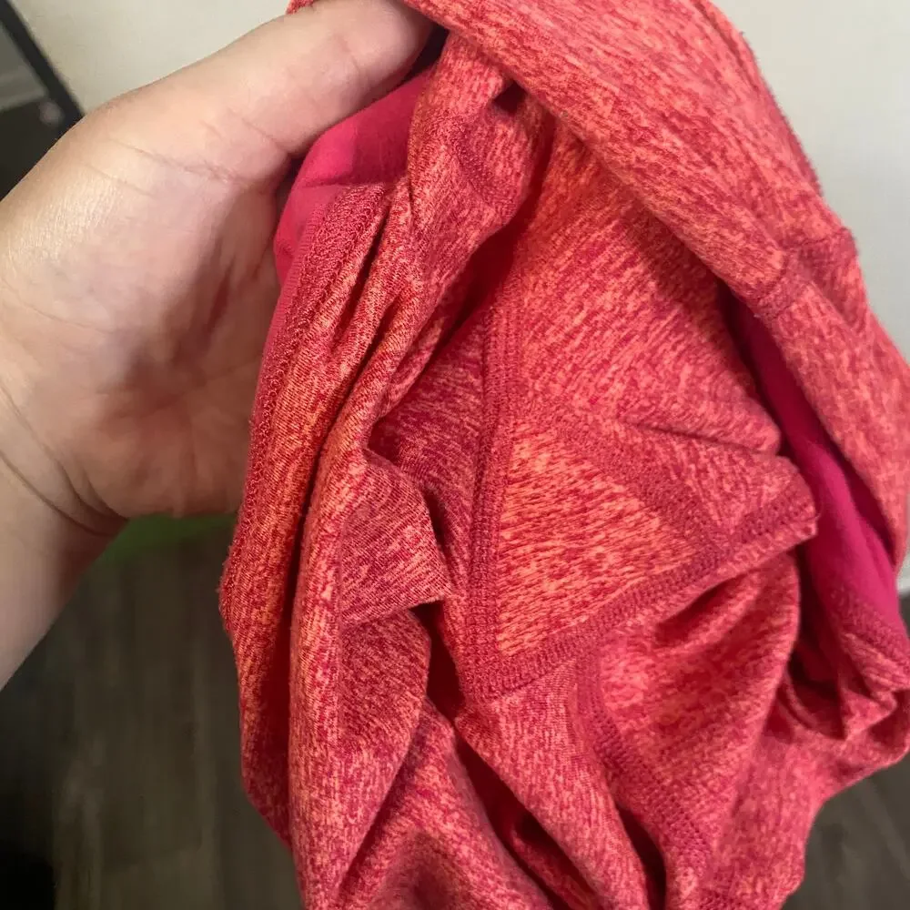 Beyond Yoga Space Dye Leggings Ankle Length Orange Pink High Waisted Sz S
